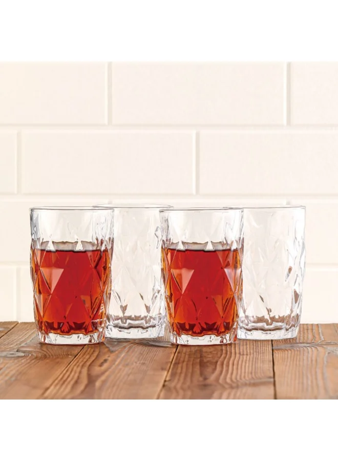 DANUBE HOME Minetta 4-Piece Tumbler Glass Set 230ml