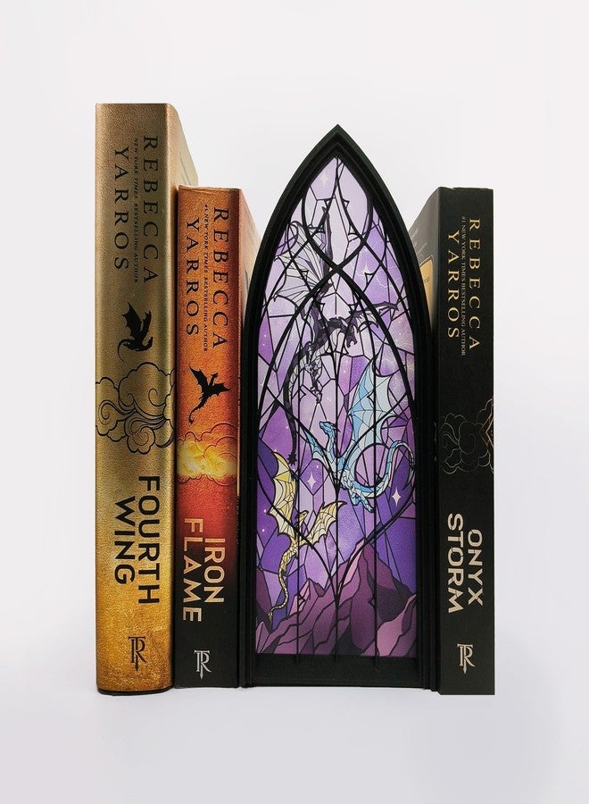 TwoDays Dragon Wing Inspired Book Nook – Romantasy Dragon Merch Bookshelf Decor for Book Lovers, Fantasy Gifts for Bookish Collectors Library (Black) - Image 1