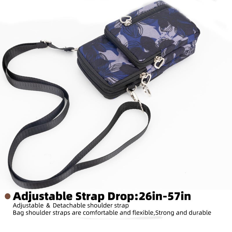 JANKS Small Crossbody Bags for Women Mini Cell Phone Purses with Crossbody Strap Phone Wallet Shoulder Bag Nylon Arm Bag - Image 4