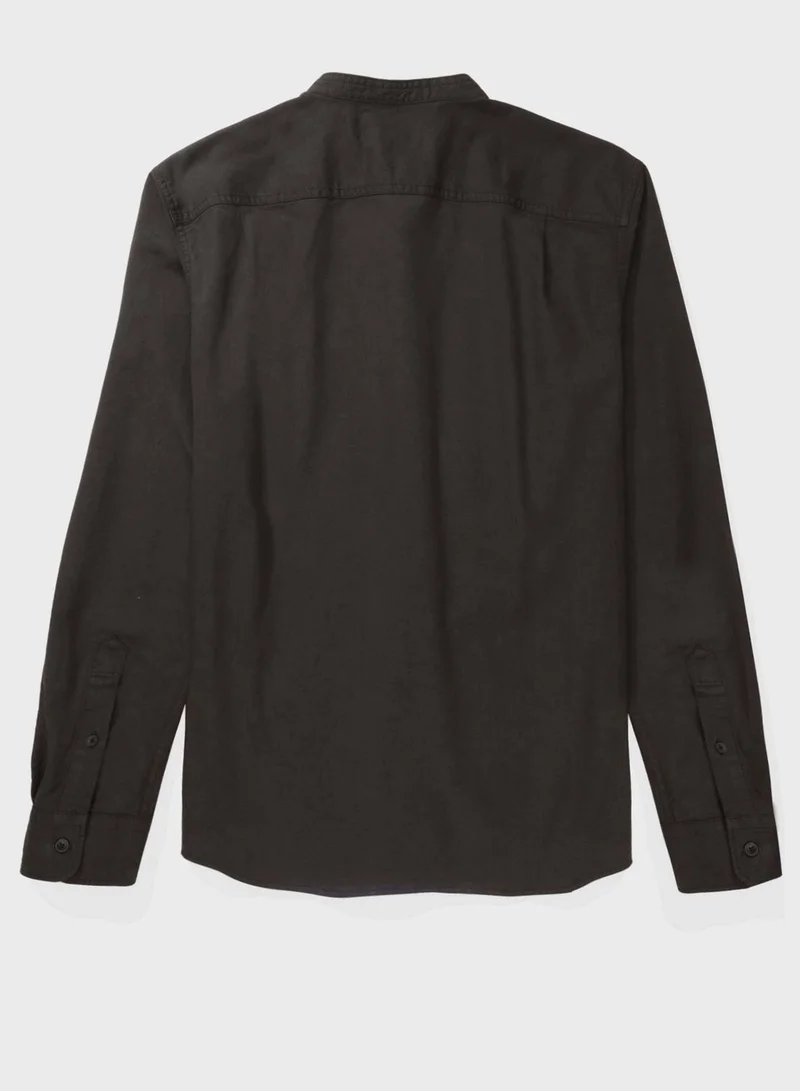 امريكان ايجل Band Collar Classic Fit Shirt
