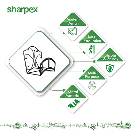 Sharpex Garden Hose Hanger & 30m Yellow 0.5 Inch Hose Pipe Combo - Wall Mount, Heavy Duty, Rust-Resistant, Multi-Purpose - Image 5