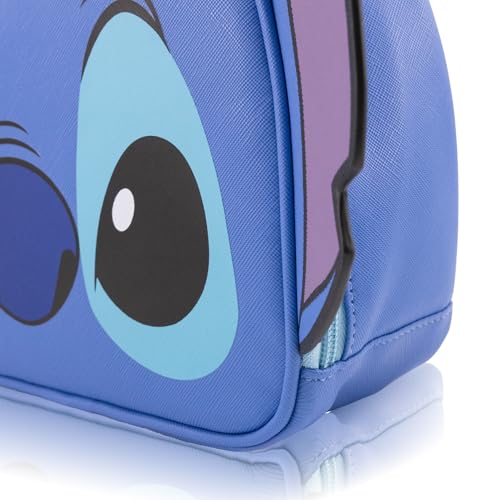 Fast Forward Disney Lilo and Stitch Lunch Box for Kids | PU Leather Insulated Lunch Bag Lunch Box for Girls, Boys, Unisex, Toddlers | Stitch Blue Reusable Lunchbox - Image 4