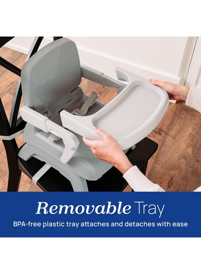 شيكو مقعد شيكو بينتو™ المعزز المحمول 3 في 1، مناسب للطاولة، ومقعد التغذية، وكرسي الأطفال الصغار، للأطفال حتى وزن 22 كجم، خفيف الوزن، قابل للطي | أخضر/رمادي - Image 4