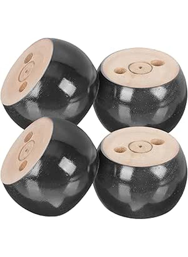 4Pcs Solid Wood Furniture Legs 4 Inch for Sofa Cabinet Table Replacement Feet - Image 1