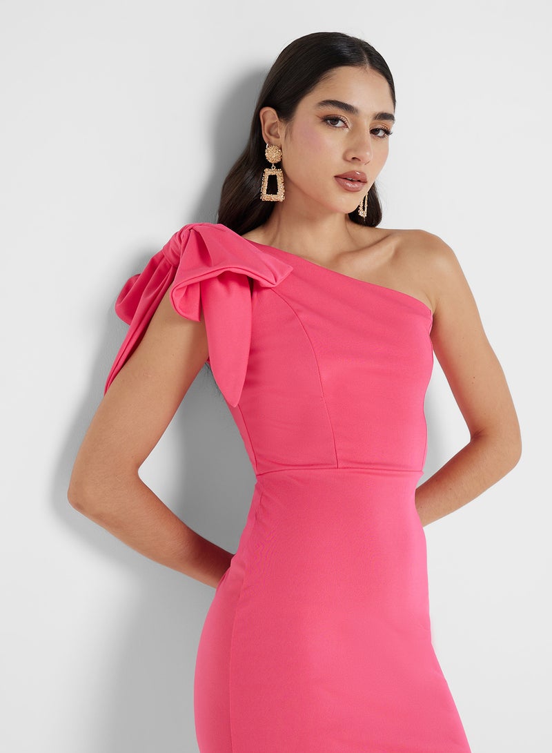 Ginger Bow Shoulder Dress - Image 3