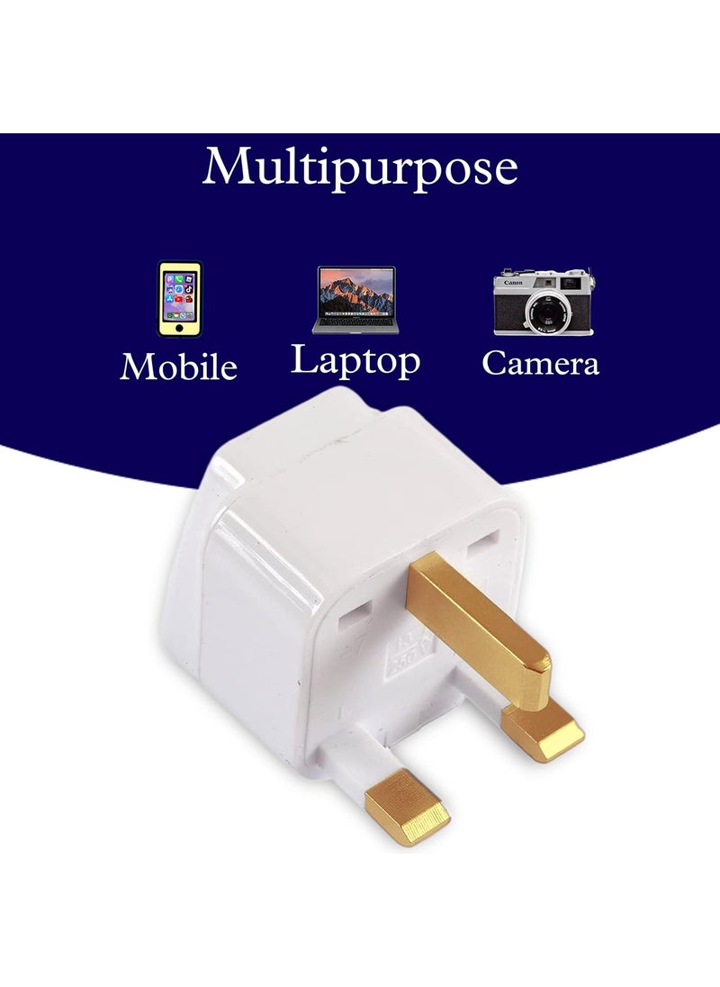 KAVANA KAVANA 3pcs Universal UK Adapter UK Plug Flat Pin Type G 3 Pin Travel Power Plugs Converter Adapter for Dubai Hongkong Ireland Wales Scotland  - Image 2