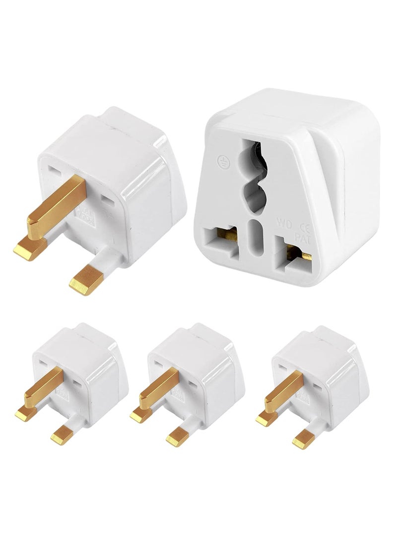 KAVANA KAVANA 3pcs Universal UK Adapter UK Plug Flat Pin Type G 3 Pin Travel Power Plugs Converter Adapter for Dubai Hongkong Ireland Wales Scotland  - Image 1