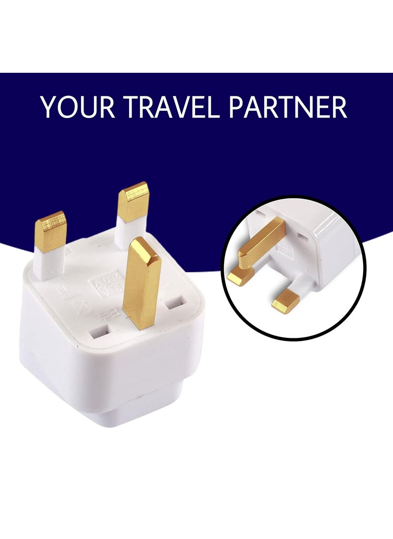 KAVANA KAVANA 3pcs Universal UK Adapter UK Plug Flat Pin Type G 3 Pin Travel Power Plugs Converter Adapter for Dubai Hongkong Ireland Wales Scotland  - Image 3