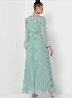 True Decadence Mesh Detail Balloon Sleeve Dress  - Image 2