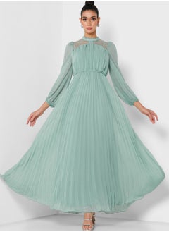 True Decadence Mesh Detail Balloon Sleeve Dress  - Image 1