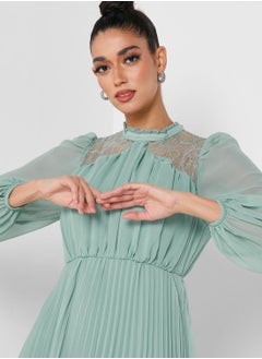 True Decadence Mesh Detail Balloon Sleeve Dress  - Image 3