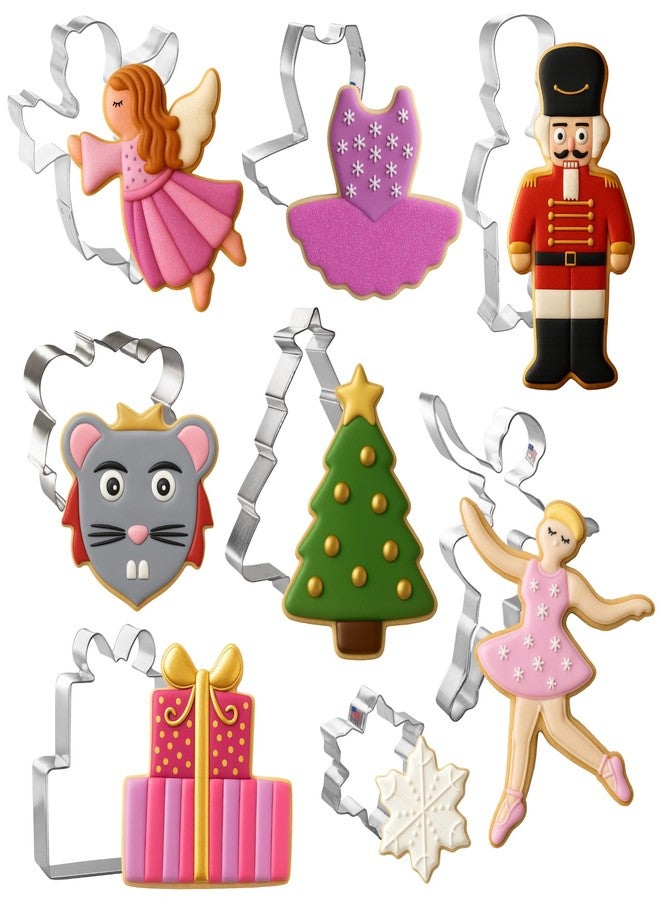 Foose Nutcracker Cookie Cutter, Ballet Gifts, Christmas Set, Foose Cookie Cutters, USA, 8 Piece - Image 1