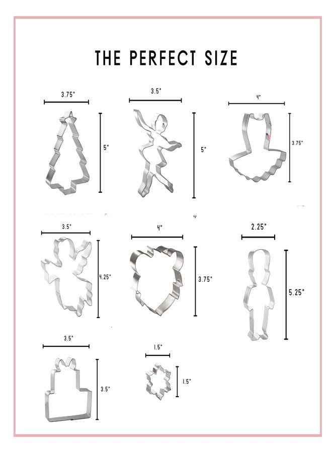 Foose Nutcracker Cookie Cutter, Ballet Gifts, Christmas Set, Foose Cookie Cutters, USA, 8 Piece - Image 2