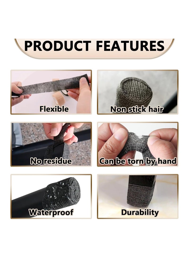 Chair Leg Protectors Non Slip Tape Floor Protectors for Any Furniture Legs, Prevent The Sliding of Chairs and Furniture, Noiseless, Reusable, Easy to Use Furniture Leg Pads Tape, 6 Pieces - Image 5