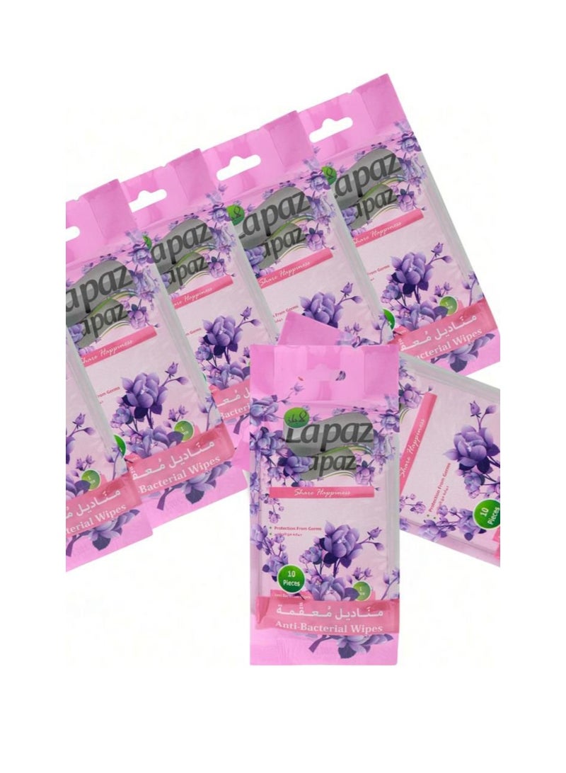 Lapaz Wet Wipes, Soft Touch, 99.9% Water, Scented, 50 Wipes, 5 Packs - Image 5