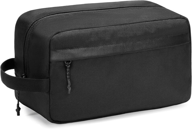 Vorspack Large Water Resistant Black Toiletry Bag - Travel Dopp Kit for Men - Hanging Toiletries Bag with Multiple Compartments - Image 1