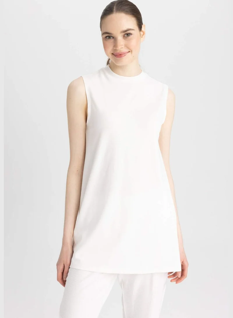 DeFacto Woman Bike Neck Knitted Short Sleeve Tunic