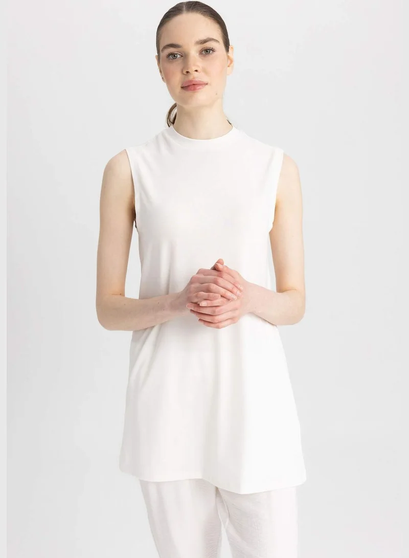 DeFacto Woman Bike Neck Knitted Short Sleeve Tunic