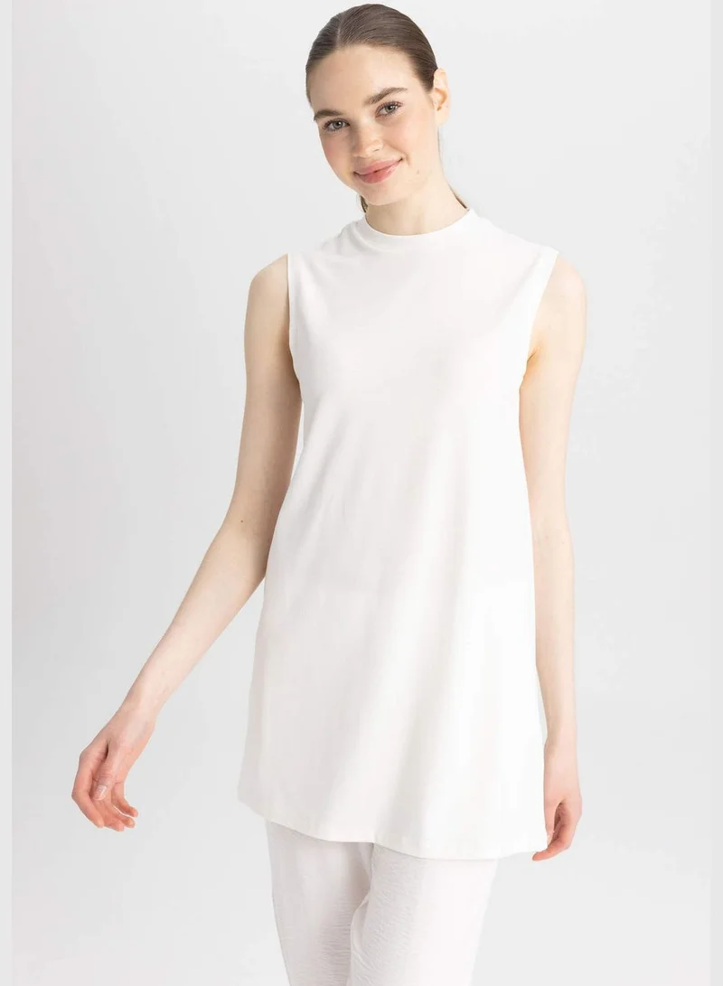 DeFacto Woman Bike Neck Knitted Short Sleeve Tunic