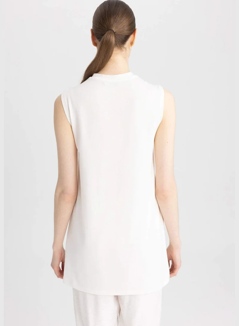 DeFacto Woman Bike Neck Knitted Short Sleeve Tunic