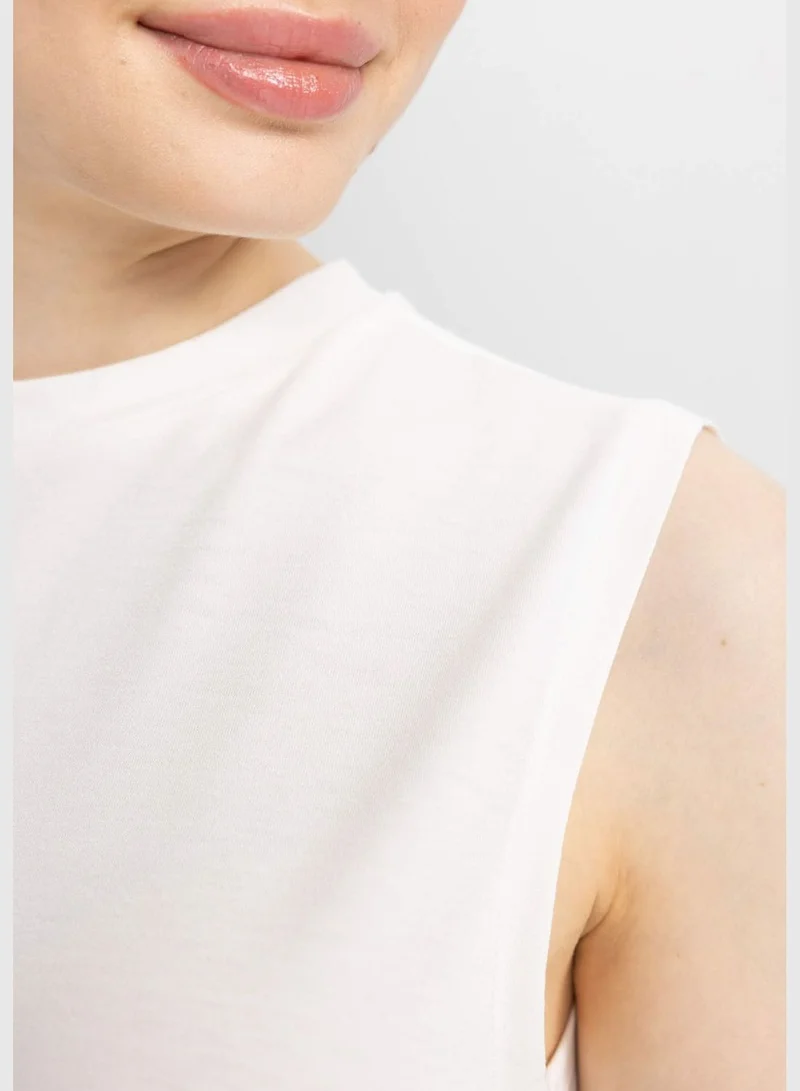 DeFacto Woman Bike Neck Knitted Short Sleeve Tunic