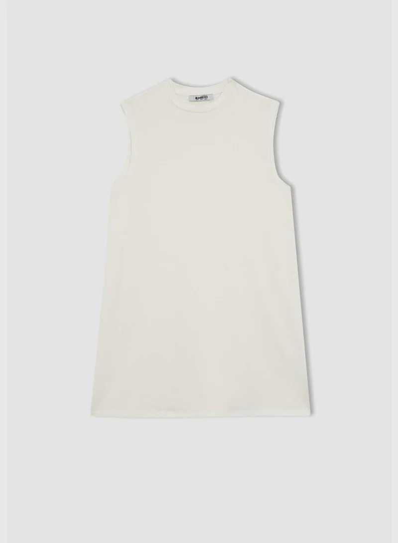 DeFacto Woman Bike Neck Knitted Short Sleeve Tunic