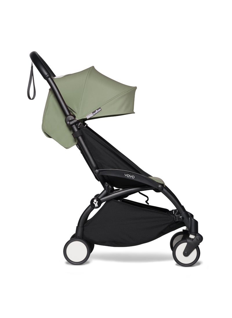 BABYZEN - Yoyo 6+ Colour Pack Textiles Only Seat Cushion, Matching Canopy And Zipped Back Pocket Requires Baby Stroller Yoyo2 Frame - Olive - Image 1
