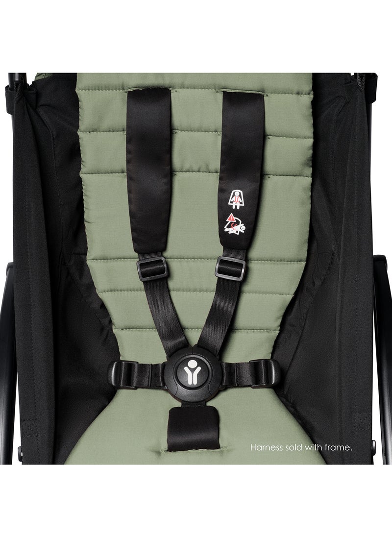 BABYZEN - Yoyo 6+ Colour Pack Textiles Only Seat Cushion, Matching Canopy And Zipped Back Pocket Requires Baby Stroller Yoyo2 Frame - Olive - Image 1