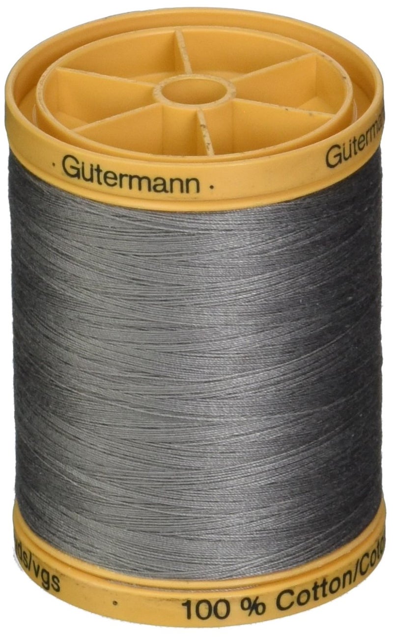 Gutermann خيط قطن طبيعي 100% من غوتيرمان 800م رمادي - Image 3