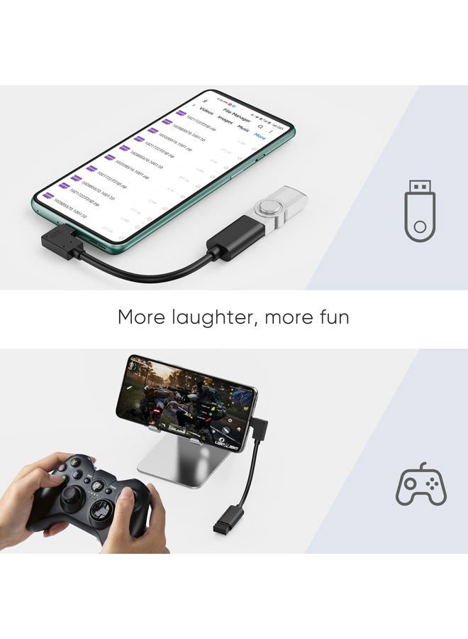 CableCreation Type C to USB 3.0 Adapter, 90 Degree USB C Male to USB A Female OTG Cable Adapter, Compatible with MacBook Pro, Samsung Note 8, Dell XPS 15 etc., 15 cm/Black - Image 5