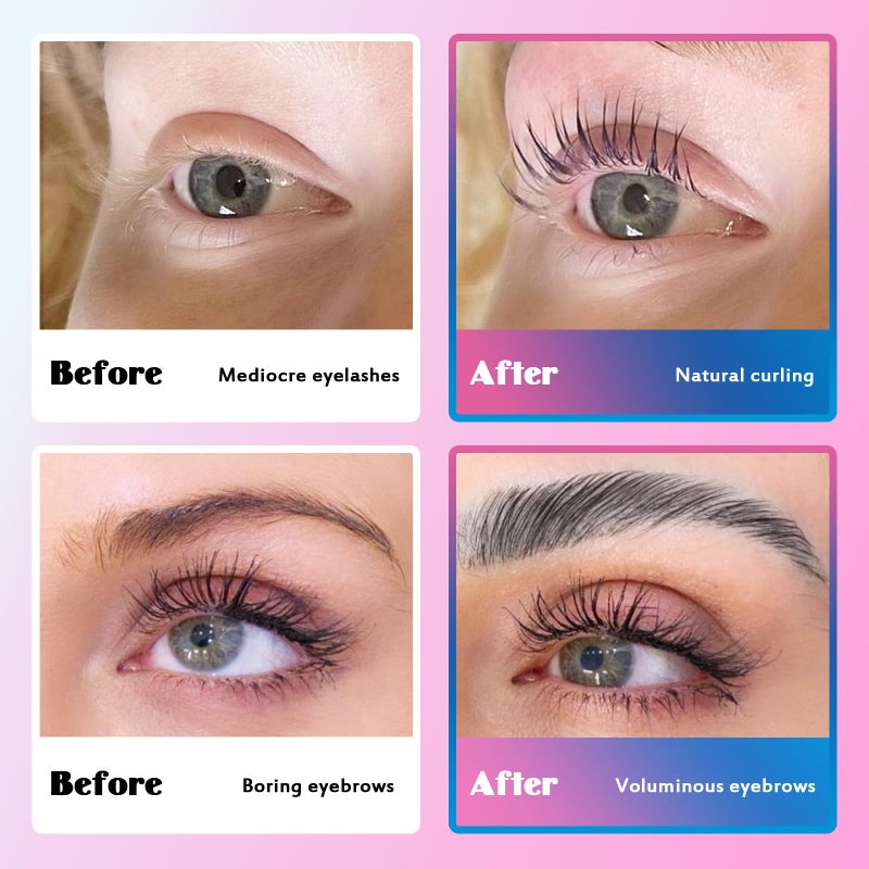 Libeauty Lash Lift and Color Kit Brow Lamination Kit with Color Diy Eyelash Perm Kit Curling Voluminous Coloring Eyebrow Easy To Use At Home & Salon - Image 2