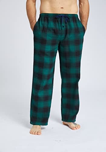 JupiterSecret Mens Pajama Pants Set Flannel Cotton Sleep & Lounge Pants, PJ Bottoms with Pockets and Button Fly 3 Pack - Image 3