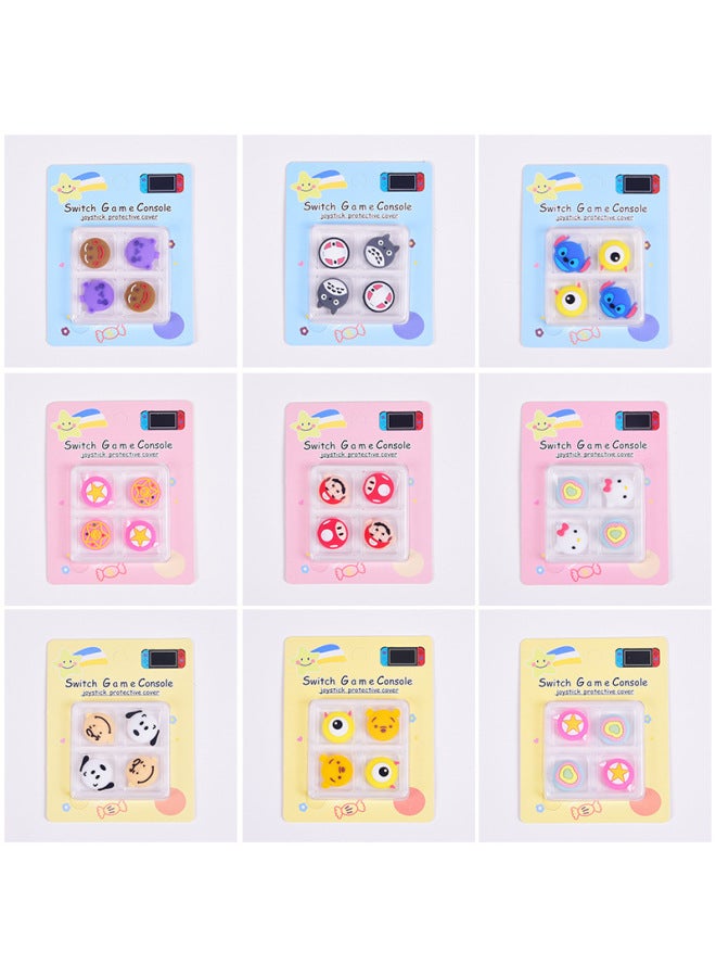 general Cartoon Nintendo Switch Silicone Joystick Cover Ns Lite Joystick Cap Protective Cover Handle Protective Cap-Product Color:Snoopy + Charlie-Four Pack - Image 2