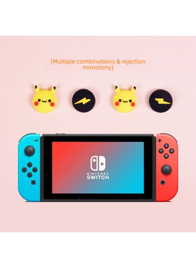 general Cartoon Nintendo Switch Silicone Joystick Cover Ns Lite Joystick Cap Protective Cover Handle Protective Cap-Product Color:Snoopy + Charlie-Four Pack - Image 5