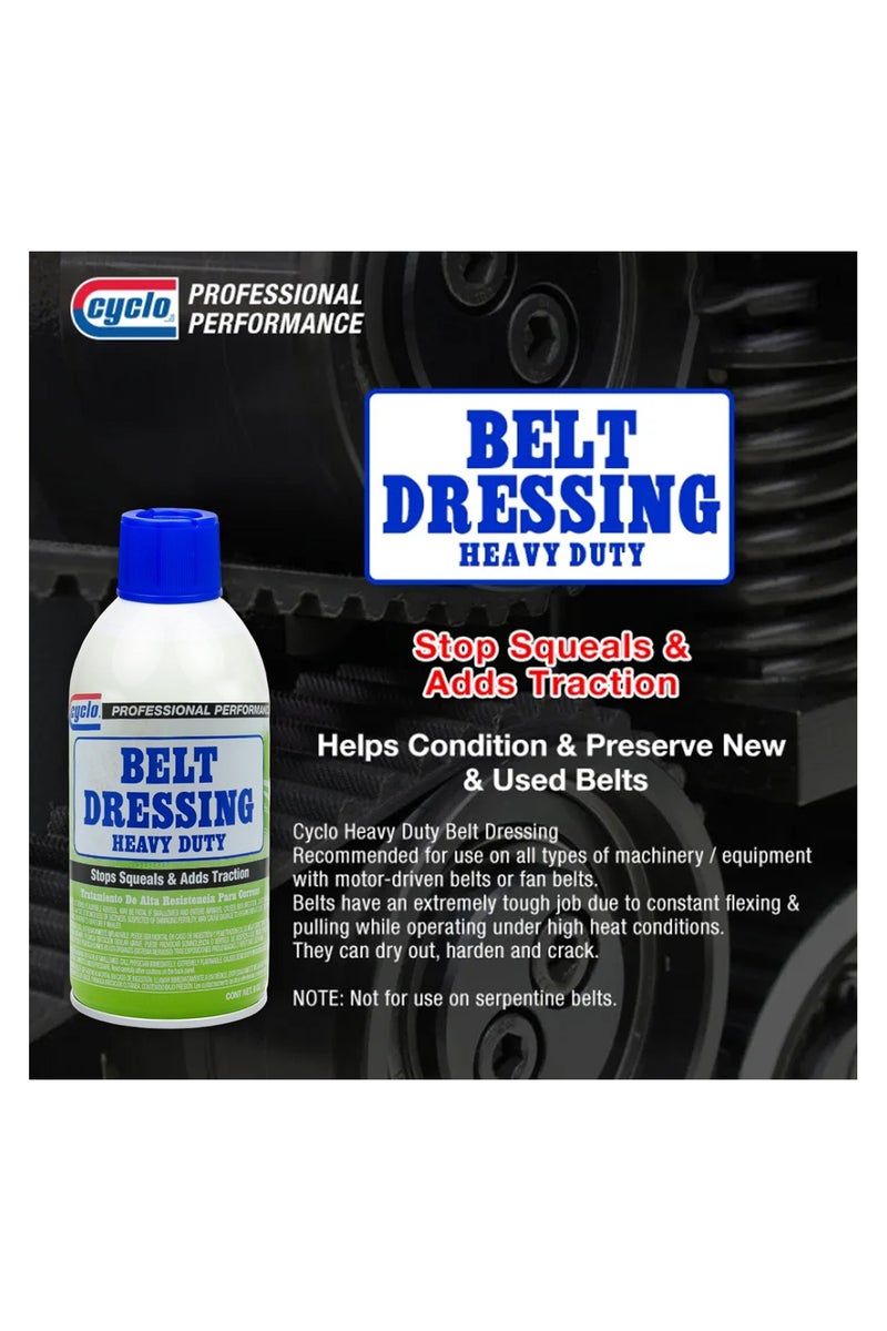 cyclo Heavy Duty Belt Dressing - Stops Squeaks, Adds Traction & Extends Belt Life | Protects Against Drying, Cracking & Slippage for Automotive & Machinery Belts - Image 3