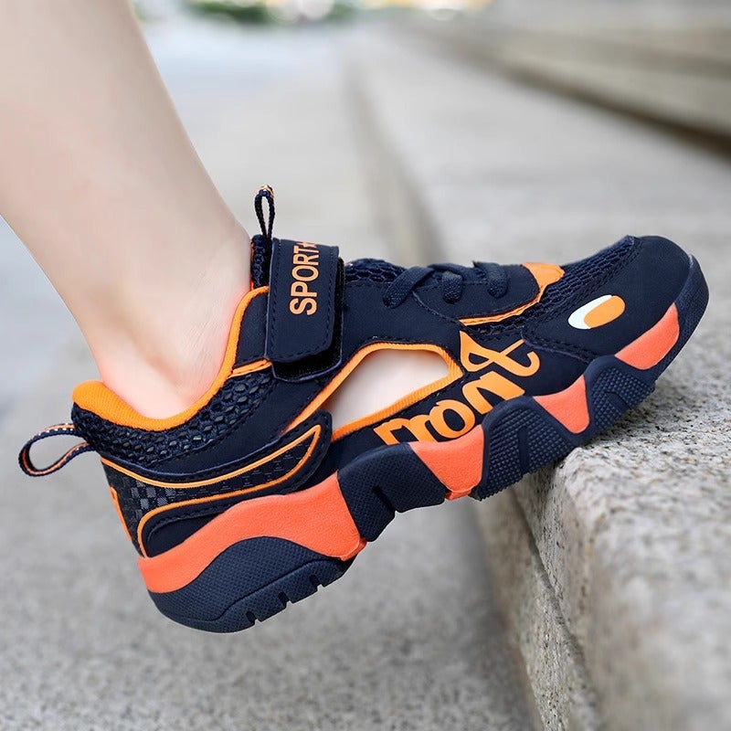 Boys Sandals Summer Children'S Mesh Breathable Baotou Sneaker Middle And Big Children'S Outer Wear Beach Shoes - Image 3