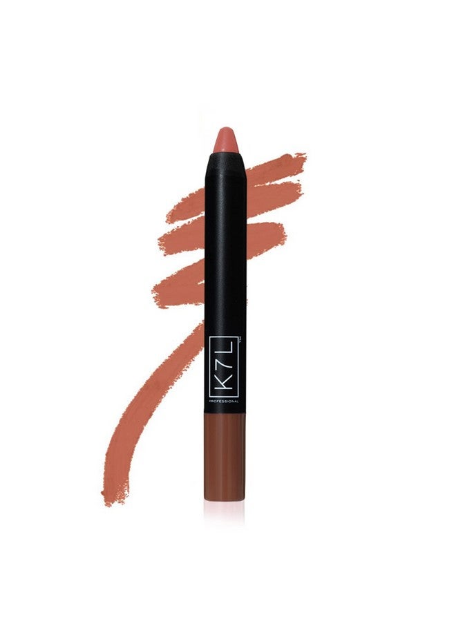 K7L Nude Brown Lipstick Crayon Matte Bambi - Image 3