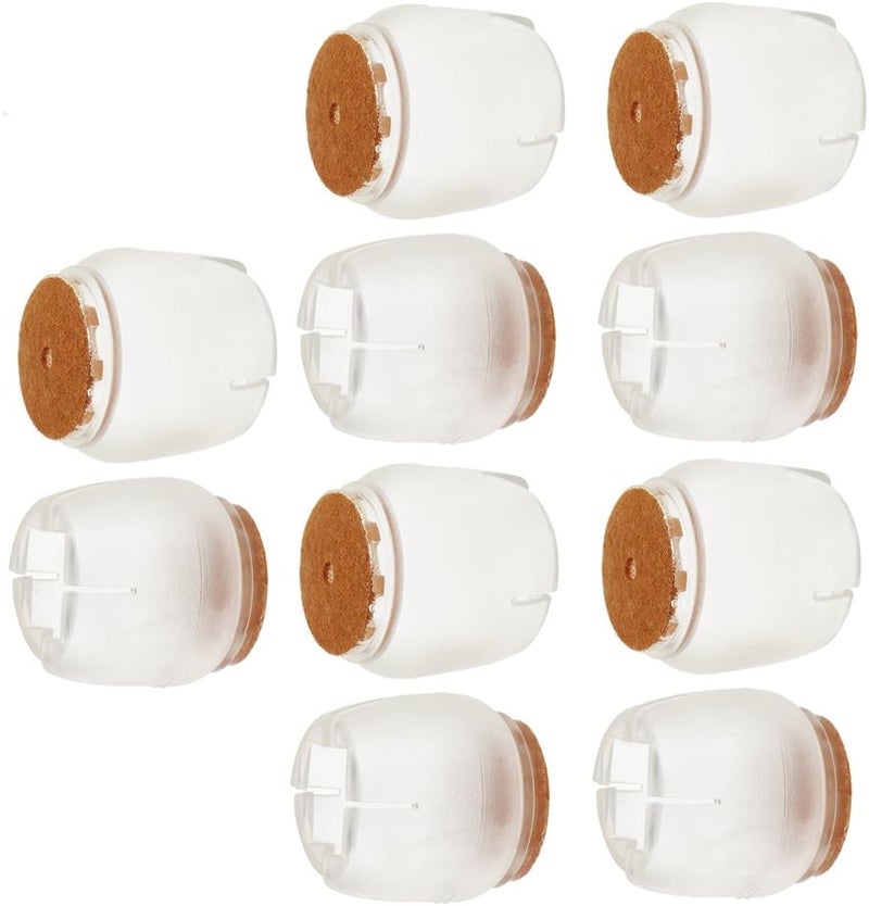 klarako 10 Pieces Chair Leg Caps Feet Pads Furniture Table Covers Floor Protector Silicone Round Square Rectangle Legs klarako26klarako31mm - Image 1