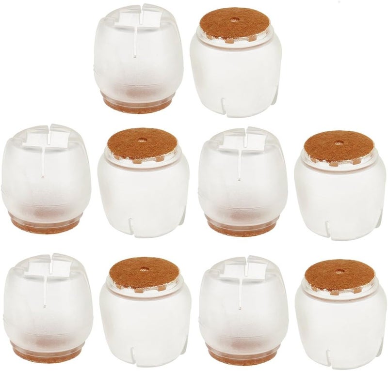 klarako 10 Pieces Chair Leg Caps Feet Pads Furniture Table Covers Floor Protector Silicone Round Square Rectangle Legs klarako26klarako31mm - Image 2