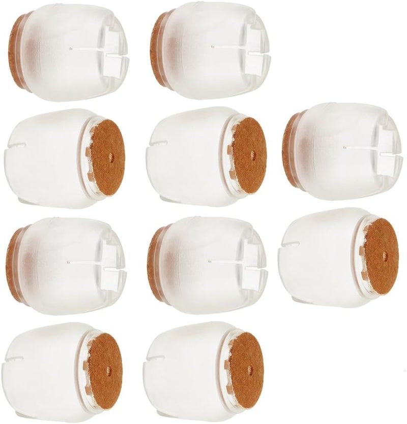 klarako 10 Pieces Chair Leg Caps Feet Pads Furniture Table Covers Floor Protector Silicone Round Square Rectangle Legs klarako26klarako31mm - Image 4