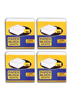 Psi 4-Piece Loose Memo Paper Block White Sheets  - Image 1