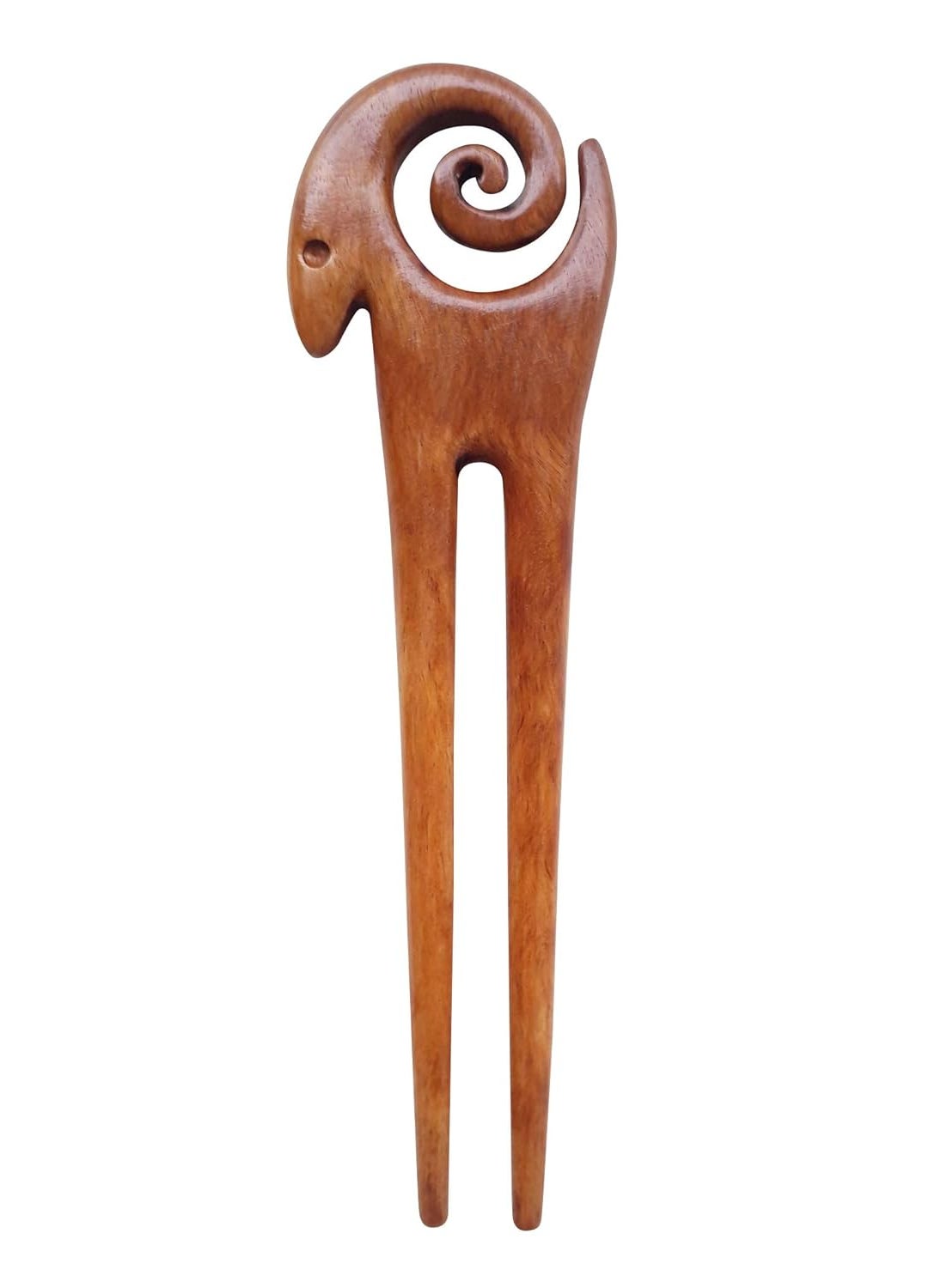Marycrafts - Marycrafts Wooden Ram Symbol Hair Pin Hair Fork Hair Stick Hair Accessories - Image 1