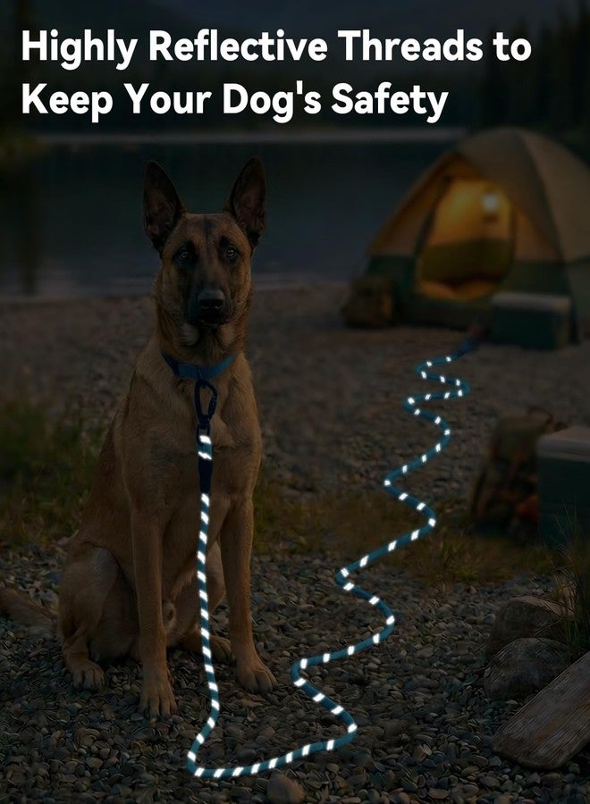 Joytale Long Leash for Dog with Removable Padded Handle, Heavy Duty Lead for Large Medium Dogs,15FT/30FT/50FT/65FT Reflective Training Leash for Play, Camping, Backyard Tie Out, Blue, 30FT - Image 4