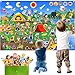 PENGFULL Camping Theme Felt Story Board Set44 28in Flannel Board for Wall65 Felt PiecesTheme Story Preschool StorytellingLearning Interactivefor 3 Years Gift for Toddlers Kids Children - Image 2