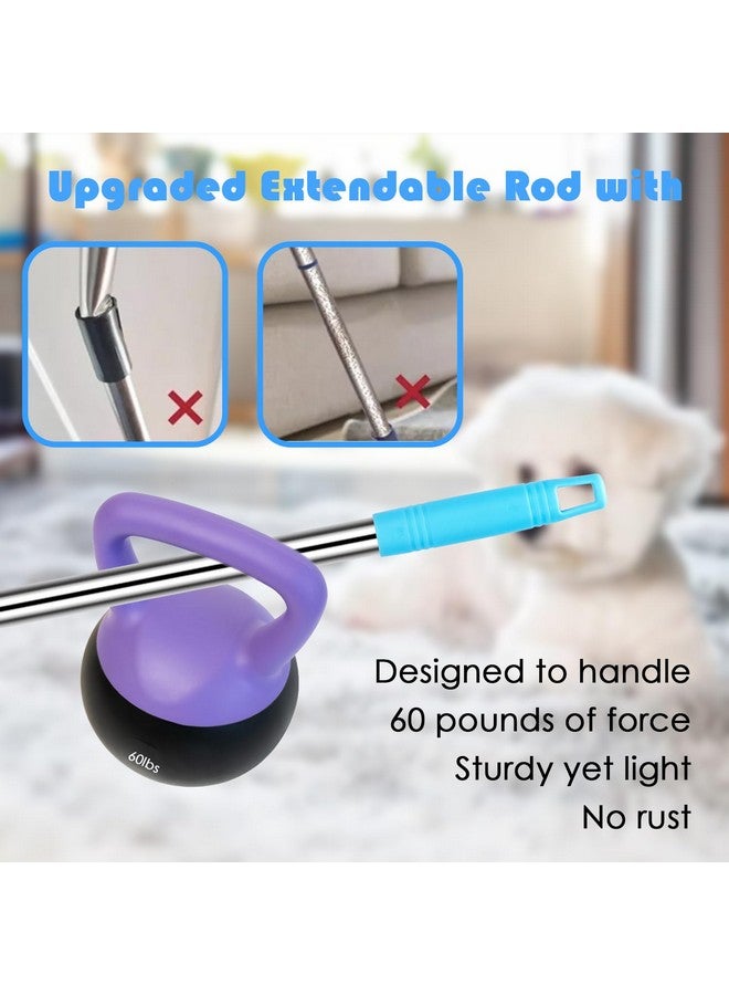 SRG Carpet Rake for Pet Hair Removal | 5-Piece Set with 10 Disposable Cleaning Gloves, Long & Short Handles, Lint Rollers & Scraper Deep Cleaner Pro Pet Hair Remover | Cat and Dog Hair Carpet Rake - Image 5