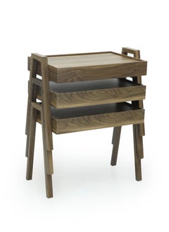 مالتي هوم فيرنيتشر طاولة عش بتصميم عصري جديد MH-NT-117-WALNUT  - Image 2