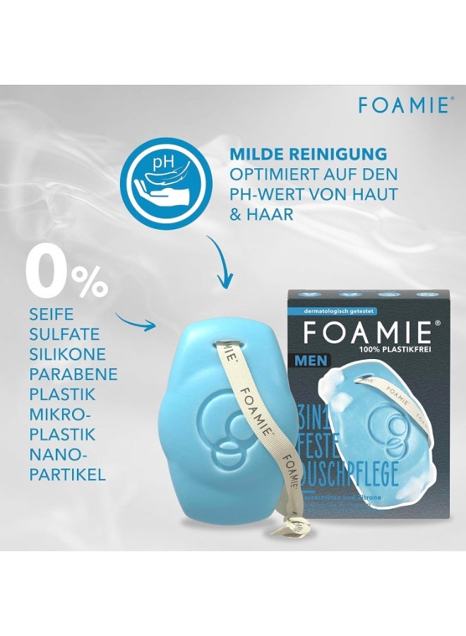 FOAMIE Watermint & Lemon 3-in-1 Shower Bar - Image 3