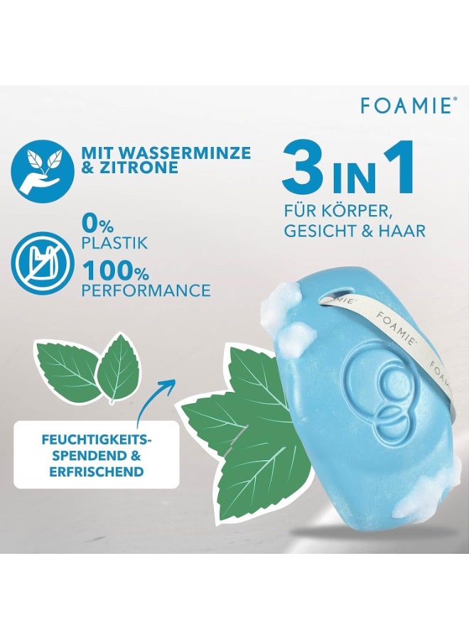 FOAMIE Watermint & Lemon 3-in-1 Shower Bar - Image 4