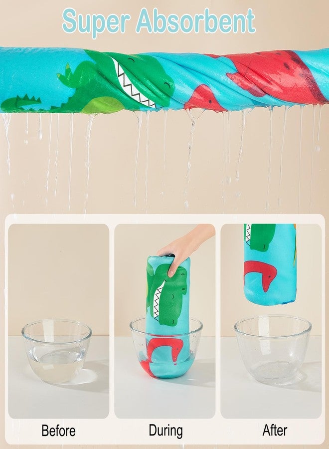 Basumee Toddler Bath Towels with Hood for 0-6 Years 55" x 28" Soft Hooded Toddler Towel with Button for Boys and Girls Absorbent Baby Shower Bath Beach Swimming Essentials - Image 4