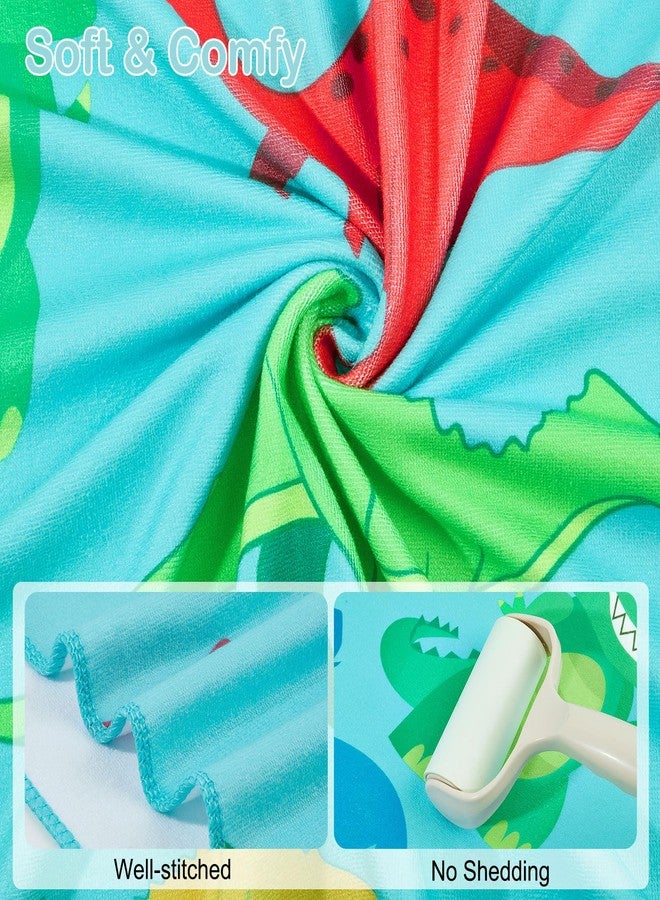 Basumee Toddler Bath Towels with Hood for 0-6 Years 55" x 28" Soft Hooded Toddler Towel with Button for Boys and Girls Absorbent Baby Shower Bath Beach Swimming Essentials - Image 3